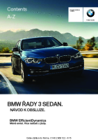 BMW3 - F30 CZ Navod k obsluze 2016 